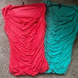 Maurices Coral and Turquoise Tops Bundle SZ LG